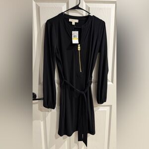 micheal kros Black Long Sleeve Dress